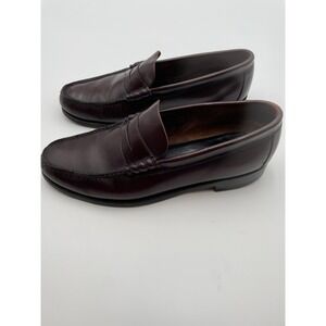 Mens Florsheim Imperial Penny Loafers Size 10.5 D Dress Shoes Burgundy  71317